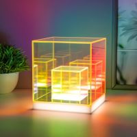 Ночник "Квадрат" LED USB 15x15х23 см