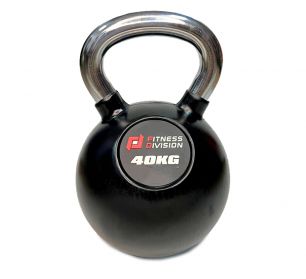 Гиря обрезиненная с хромированной ручкой Fitness Division DB-KDB-C-40 (40 кг) 