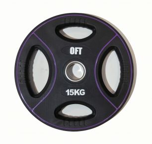 Диск для штанги олимпийский полиуретановый Original FitTools 15 кг FT-DPU-15 