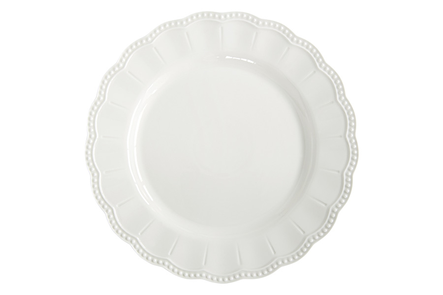Тарелка обеденная "Elite", белая, 26 см