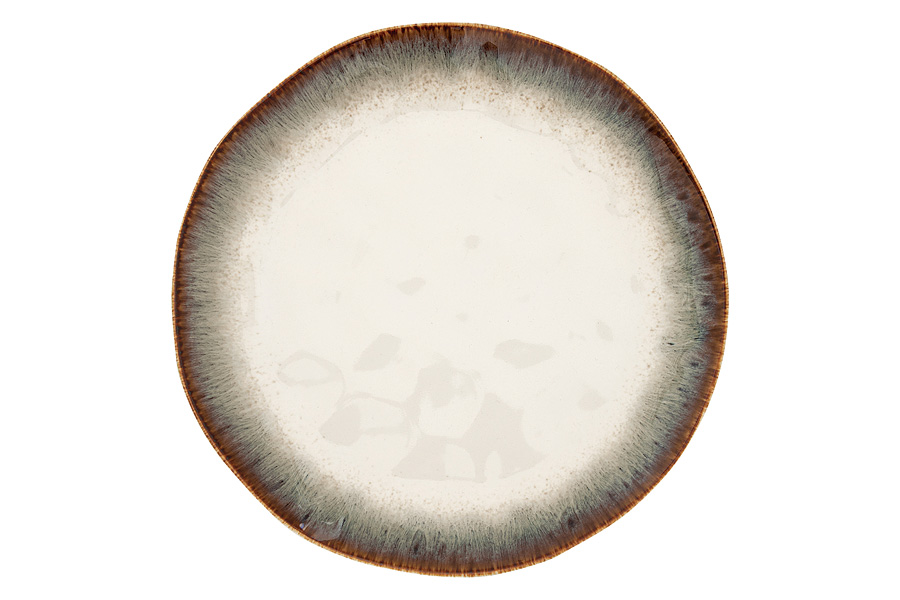Тарелка обеденная "Nuances", коричневая, 26 см