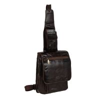 Мужская кожаная сумка 1502 (Кофе) POLAR S-4617831502236