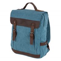 Синий рюкзак брезент П0642-04 Blue (Синий) POLAR S-4617840642046