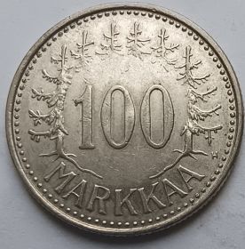 100 марок (Регулярный выпуск ) Финляндия  1957