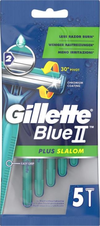 Gillette 5 шт BlueII Plus Slalom одноразовый