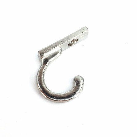 Крючок для ключницы одинарный, серебро, 2,6 см