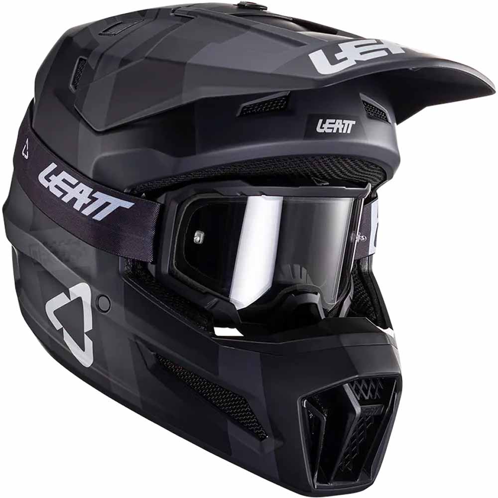 Leatt Kit Moto 3.5 V24 Black (2024) шлем для мотокроса + очки Leatt Velocity 4.5