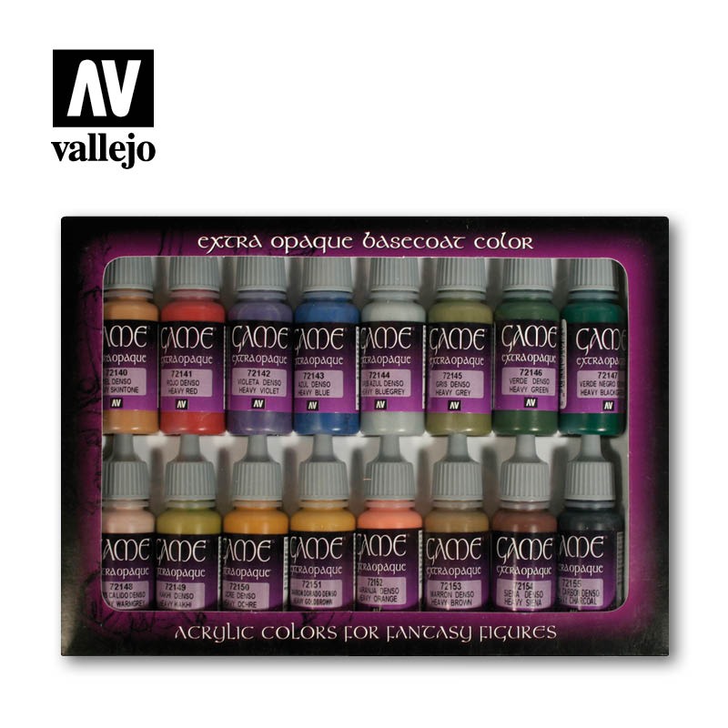 Набор красок Vallejo - Basic Extra Opaque Colors (16 красок по 17 мл)