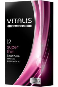Презервативы Vitalis Super Thin ультратонкие, 12 шт.