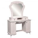 Стол туалетный 06.33 Кантри (патина) Н 1190 мм, Вудлайн кремовый/Сандал белый с зеркалом