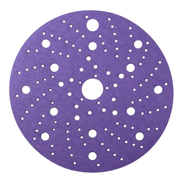 Sandwox Purple Диск на пленочной основе, циркониевый корунд, Multi holes, Р2000, 150мм., в упаковке 100шт.