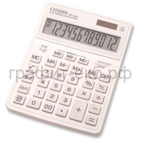 Калькулятор Citizen SDC-444XRWHE белый 12р.