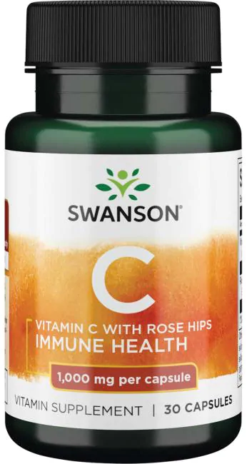 Swanson - Vitamin C W/Rose Hips 1000 mg 30кап