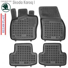 Коврики Skoda Karoq I от 2017 -  в салон резиновые Rezaw Plast (Польша) - 4 шт.