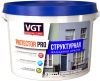 Краска Фасадная Структурная VGT Protector Pro 15кг Зерно 0.5-1мм для Внутренних и Наружных Работ / ВГТ Протектор Про