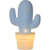 Лампа Настольная Lucide Cactus 13513/01/68 Голубой, Белый / Люсиде