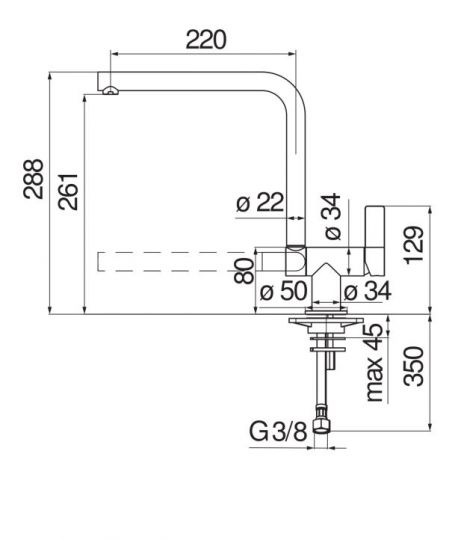Смеситель для кухонной мойки Nobili FLAG FL96114 схема 2