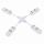 Коннектор X-Образный Skyline 220 ST-Luce ST015.522.20 Белый / СТ Люче