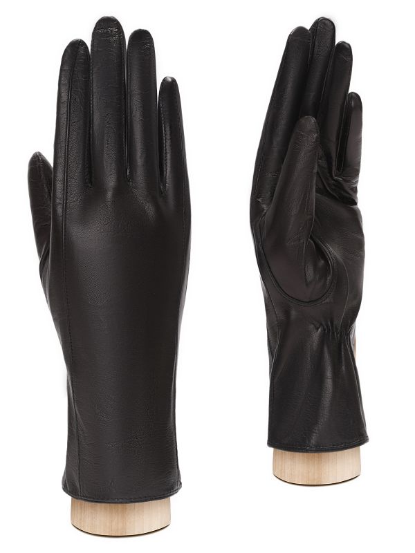 Женские чёрные перчатки ш/п HP91238 black ELEGANZZA