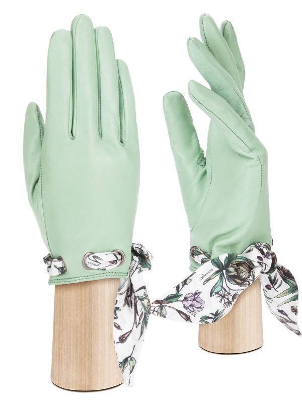 Перчатки зелёные женские ш/п IS12700 l.green ELEGANZZA
