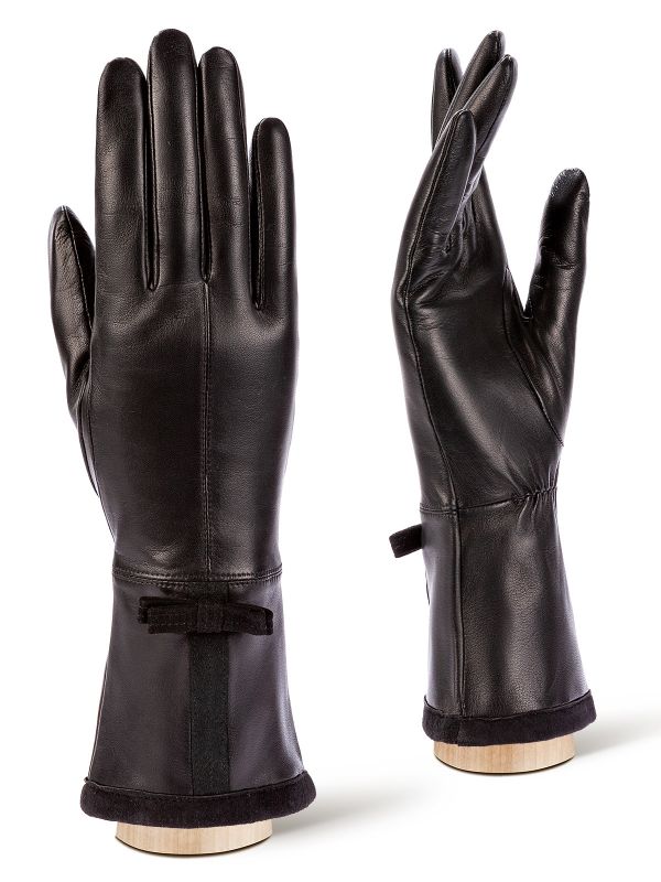 Перчатки женские ш+каш. F-IS0060 black ELEGANZZA
