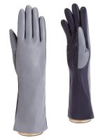 Перчатки женские ш+каш. TOUCH F-IS0065 grey/d.blue ELEGANZZA