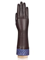 Перчатки женские ш+каш. HP91300 d.brown/violet ELEGANZZA