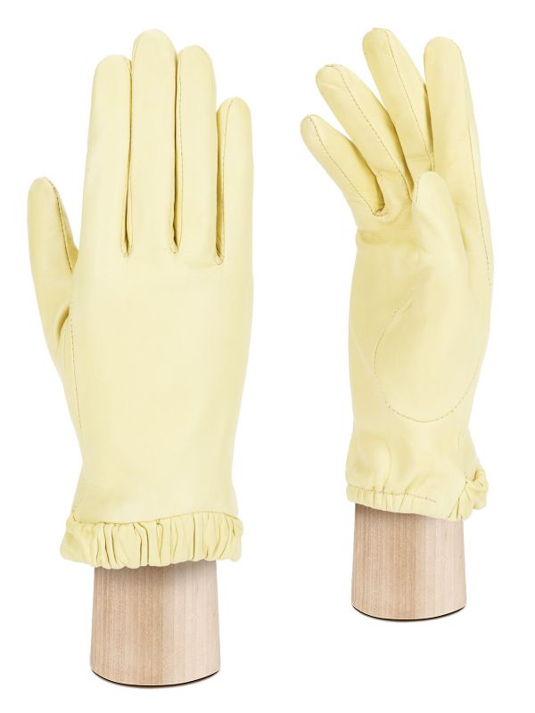 Жёлтые женские перчатки ш/п IS12556 yellow vanila ELEGANZZA
