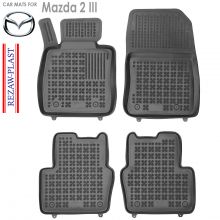 Коврики Mazda 2 III от 2015 - 2023 в салон резиновые Rezaw Plast (Польша) - 4 шт.