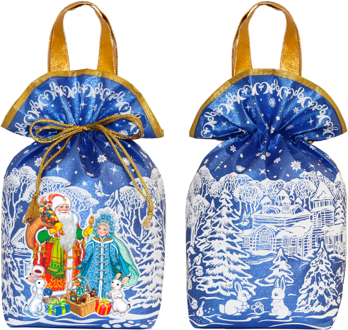 Дед Мороз и Снегурочка (синий) 2000 грамм