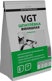 Шпатлевка Полимерная Финишная Сухая VGT 25кг для Внутренних Работ / ВГТ