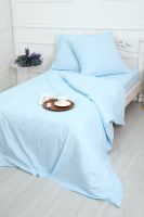 Бязь [голубой] Комплект постельного белья альный Виши постельное белье