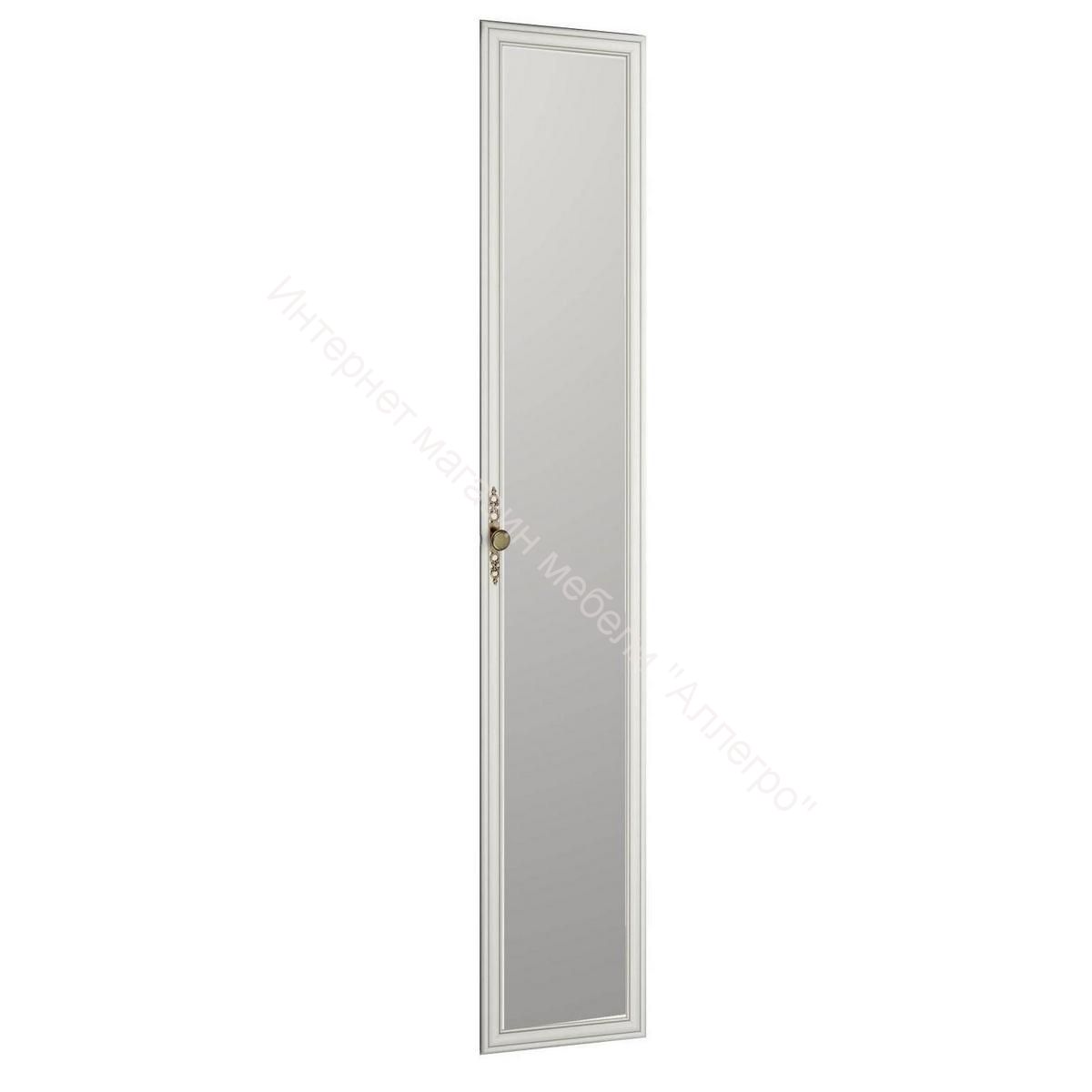Дверь Габриэлла, 396 мм, Сандал белый/Патина