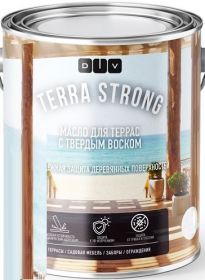 Масло для Террас с Твердым Воском DIV Terra Strong 2.7л Шелковисто-Матовое для Всех Видов Древесины / ДИВ Терра Стронг