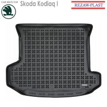 Коврик Skoda Kodiaq I от 2017 - 2023 сложенный 3 ряд в багажник резиновый Rezaw Plast (Польша) - 1 шт.