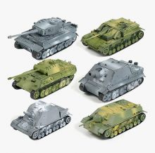 Набор сборных моделей танков Германии 2-й мировой в масштабе 1:72 (6 штук)