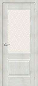 Межкомнатная Дверь с Экошпоном Bravo Прима-3 Bianco Veralinga / White Сrystal 600x2000, 700x2000, 800x2000, 900x2000мм / Браво