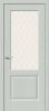 Межкомнатная Дверь с Экошпоном Bravo Неоклассик-33 Grey Wood / White Сrystal 600x2000, 700x2000, 800x2000, 900x2000мм / Браво