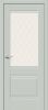 Межкомнатная Дверь Эмалит Bravo Прима-3 Grey Matt / White Сrystal 600x2000, 700x2000, 800x2000, 900x2000мм / Браво