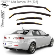 Дефлекторы Alfa Romeo 159 (939) от 2005 - 2011 Sedan для дверей вставные Heko (Польша) - 4 шт.