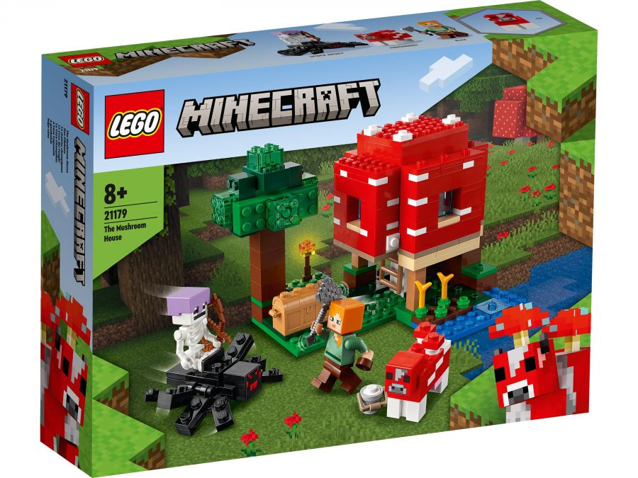 Конструктор LEGO Minecraft 21179 "Грибной дом", 272 дет.