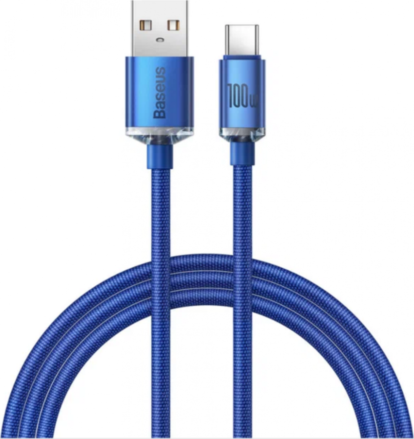 Кабель для зарядки Baseus Crystal Shine Series Fast Charging Cable 100W USB to Type-C 1.2m