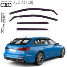 Дефлекторы Audi A6 (C8) от 2018 -  Avant / Allroad для дверей вставные Heko (Польша) - 4 шт.