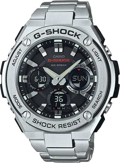 Японские наручные часы Casio G-Shock GST-S110D-1A с хронографом