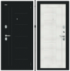 Входная Дверь Bravo Проф Букле Черное/Bianco Veralinga 860x2050, 960x2050мм / Браво