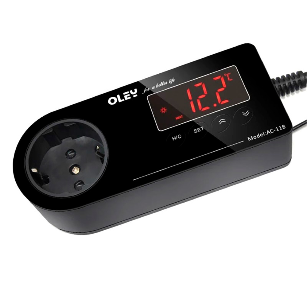 Терморегулятор розеточный Ringder OLEY AC-118 10A с функцией нагрева и охлаждения