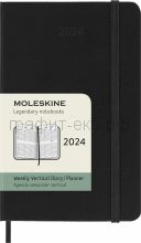 Книжка зап.Moleskine Pocket Classic еженедельник VERTICAL WKLY черный DHB12WV2