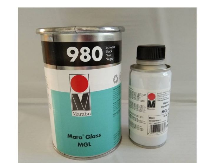 Краска Marabu Mara Glass MGL 980 чёрная