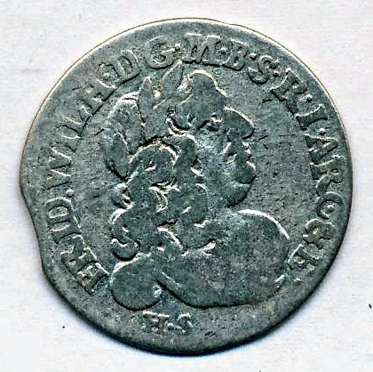 6 грошей 1682 Кенигсберг Пруссия XF Германия