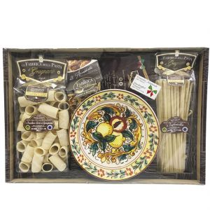 Подарочный набор Сорренто Плюс Insalatera Sorrento Amalfi Pasta & Cond с тарелкой 25 см - Италия